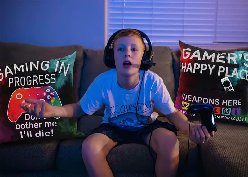 Gamer Gifts Set for Teens: Pillow Cover & Game Socks