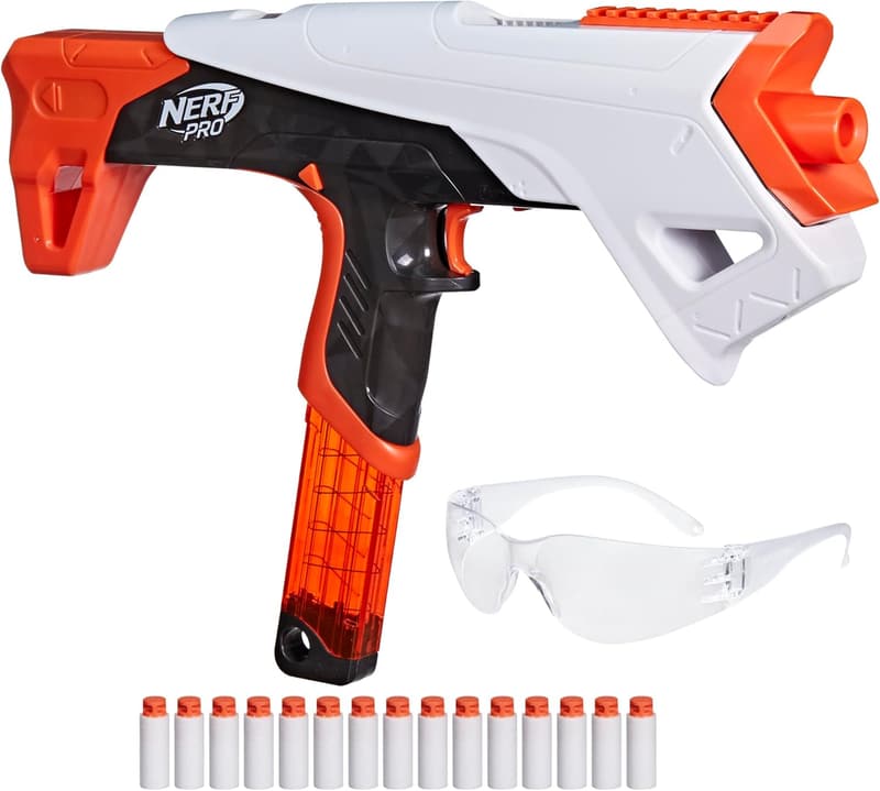 Nerf Pro Torrent Dart Blaster - 150 FPS, 15 Darts, Pump Action