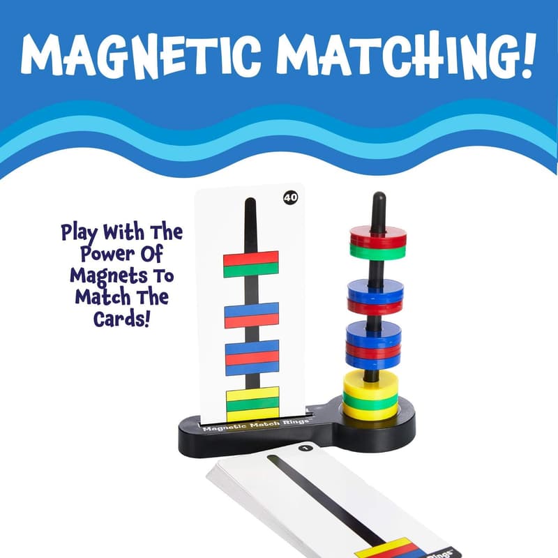 STEM Magnetic Match Rings Game for Kids