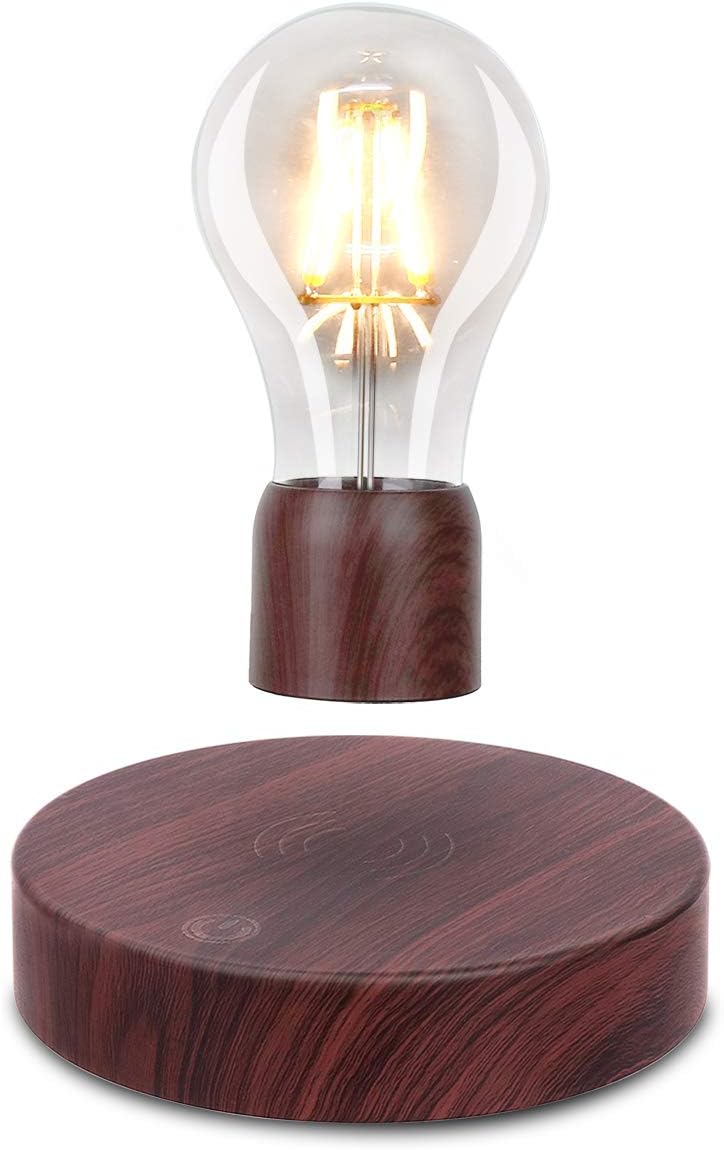 Magnetic Levitating LED Desk Lamp with Wooden Base