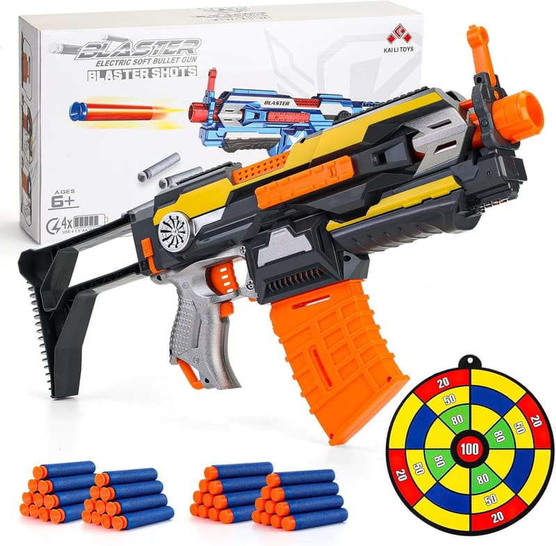 Electric Foam Blaster Toy Gun with 40 Bullets for Kids