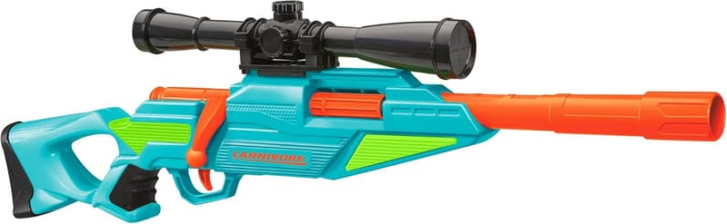 Carnivore Blaster Dart Gun with 4 Darts & Scope for Kids 6+