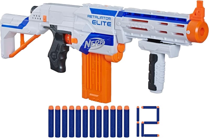 NERF N-Strike Elite Retaliator Blaster with 12 Darts for Kids 8+