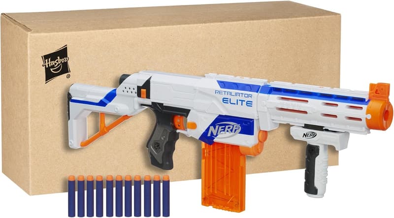 NERF N-Strike Elite Retaliator Blaster with 12 Darts for Kids 8+