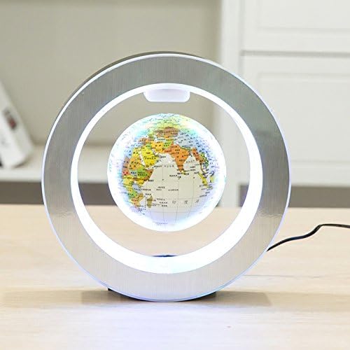 Magnetic Floating Globe Home Decoration - 4-inch Rotating World Map