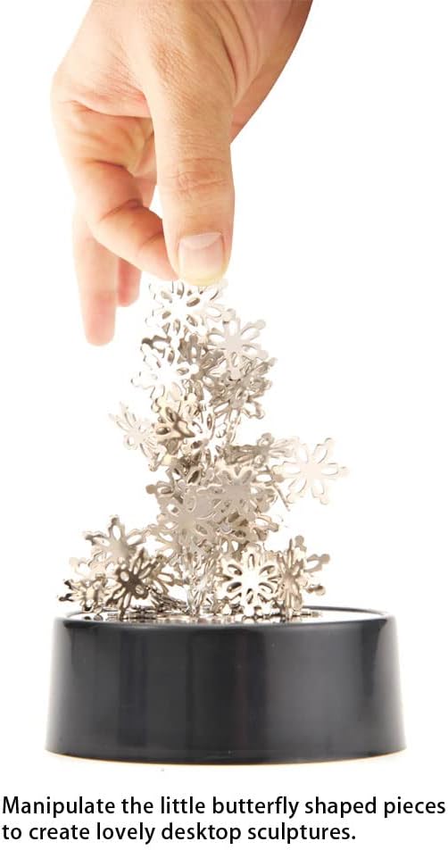 Mini Magnetic Snowflake Desktop Sculpture - Unique Stress Relief Decor