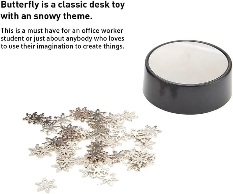 Mini Magnetic Snowflake Desktop Sculpture - Unique Stress Relief Decor