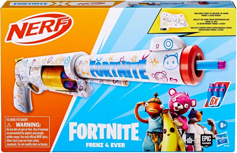 Fortnite Nerf Blaster with 6 Elite Darts & Unlock Code