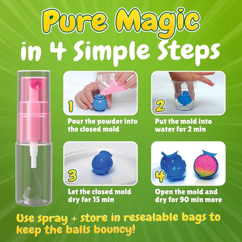DIY Glow-in-the-Dark Bouncy Ball Kit for Kids