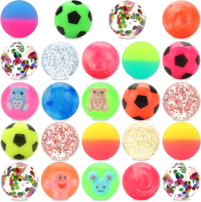 Bouncy Balls Set for Kids - Ideal Party Favors and Gifts
