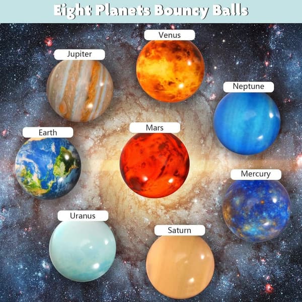Educational Solar System Toys Set for Kids - 16PCS Planets & Flashcards