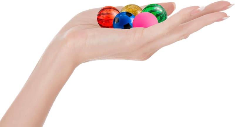 Colorful Bouncy Balls - 100-Piece Party Favors for Kids