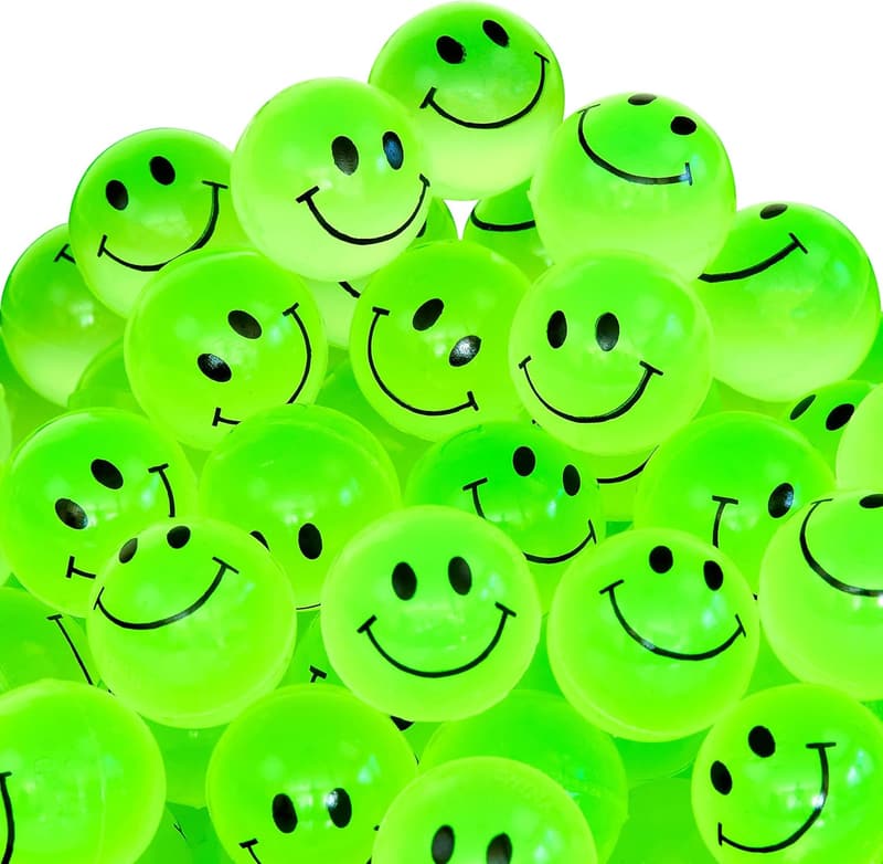 Glow in the Dark Bouncy Balls - 144 Pack for Kids' Parties