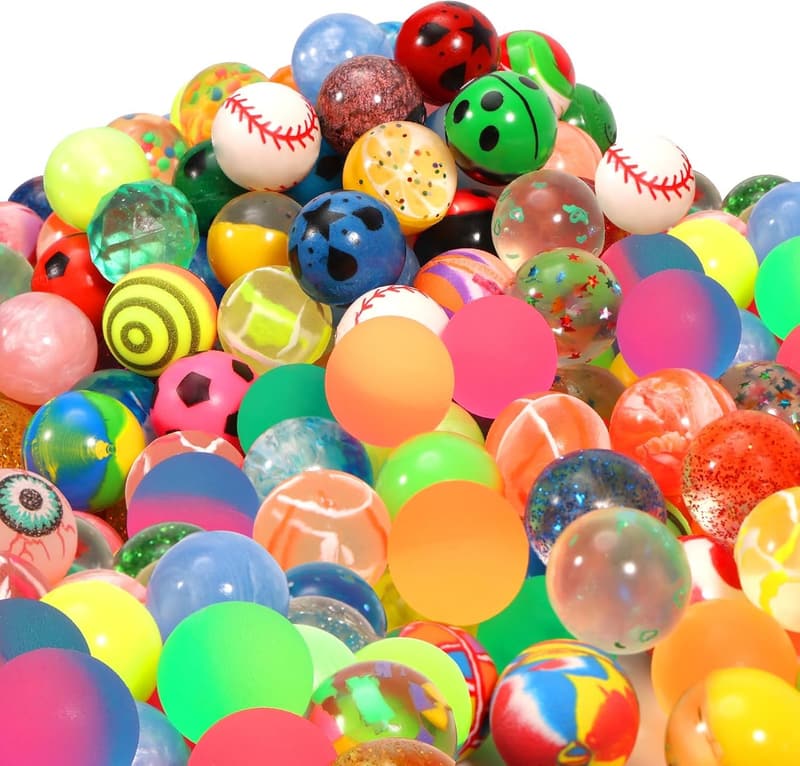Bouncy Balls Party Favors - 264pcs Rubber Balls for Kids