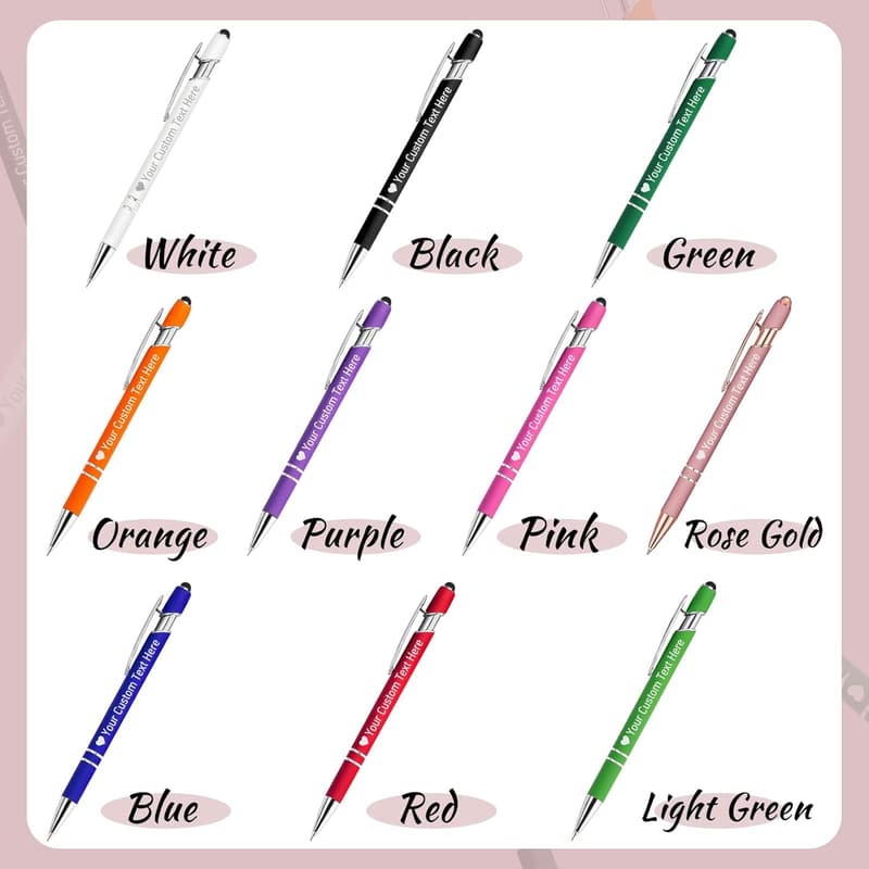 Personalized Engraved Pens - Custom Pack of 10 for Events