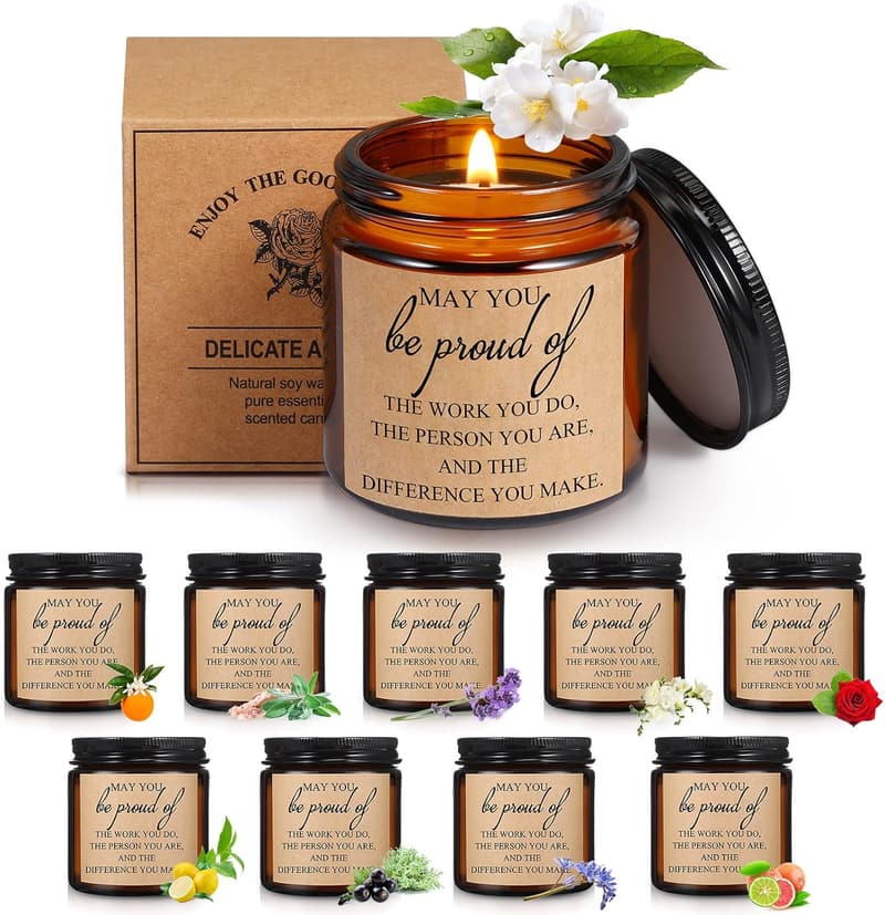 Employee Appreciation Scented Soy Candles - 10 Pack