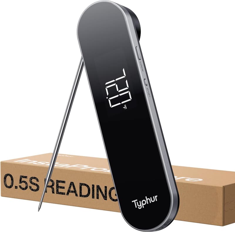 Digital Meat Thermometer - 0.5 Sec Instant Read, Waterproof
