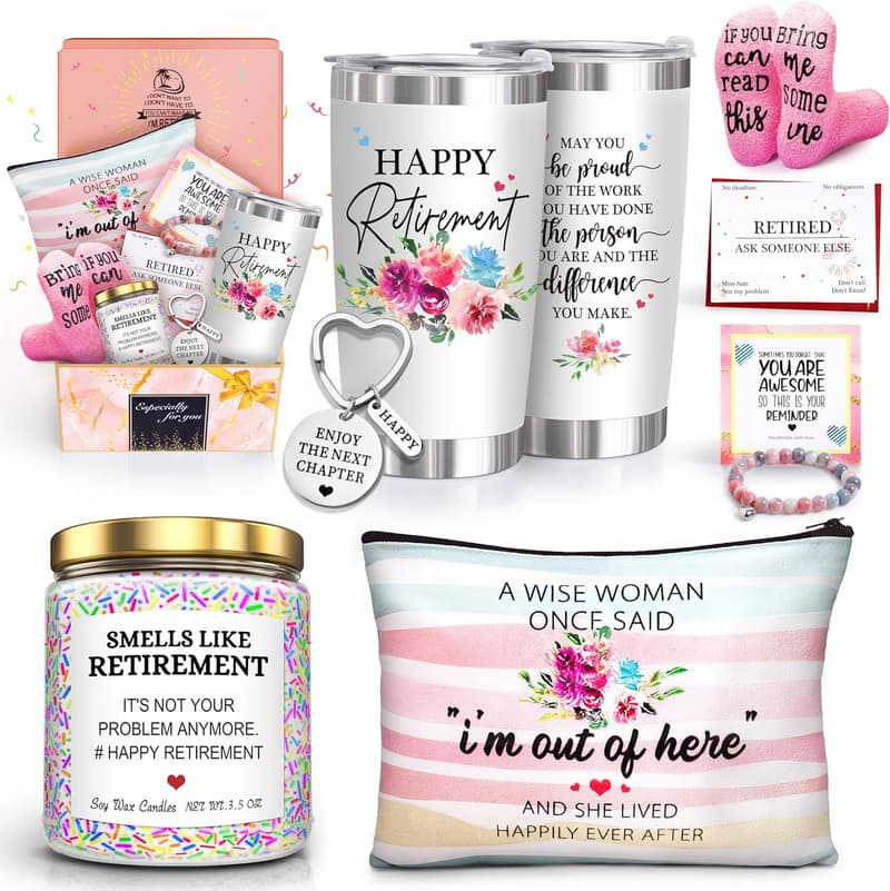 2025 Retirement Tumbler Gift for Women - Unique 20oz for Coworkers