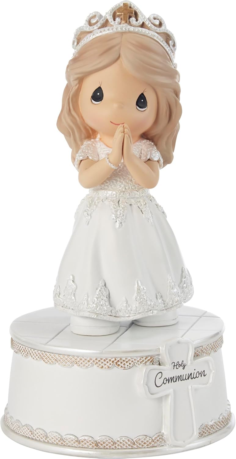 First Communion Musical Figurine for Girls - Plays 