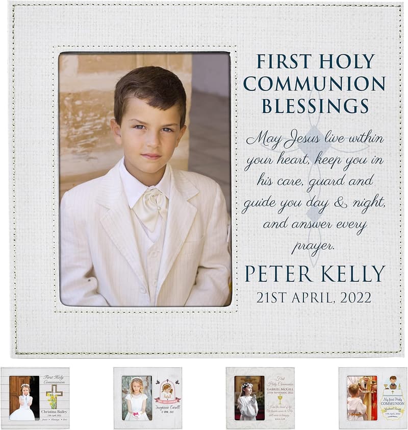 Personalized 1st Holy Communion Picture Frame for Kids