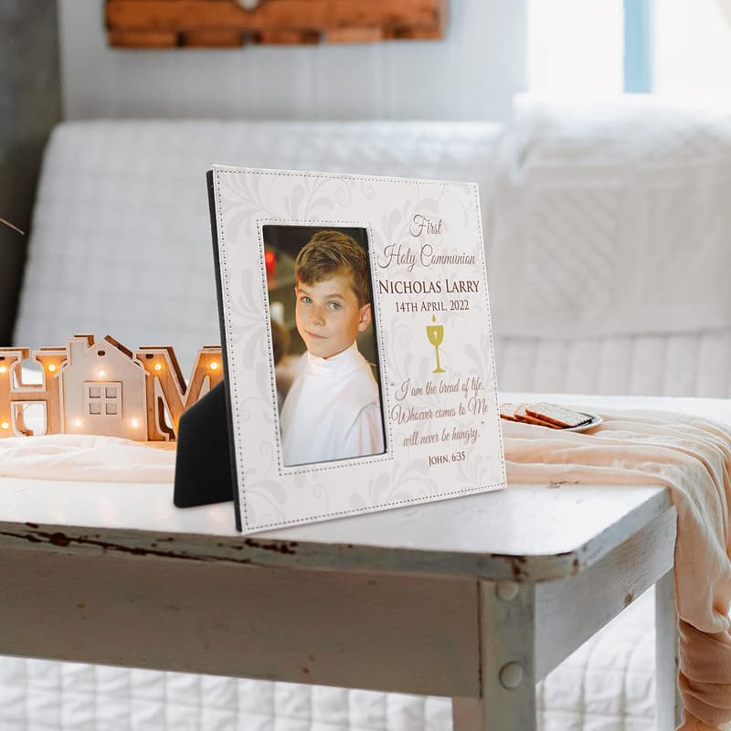 Personalized 1st Holy Communion Picture Frame for Kids