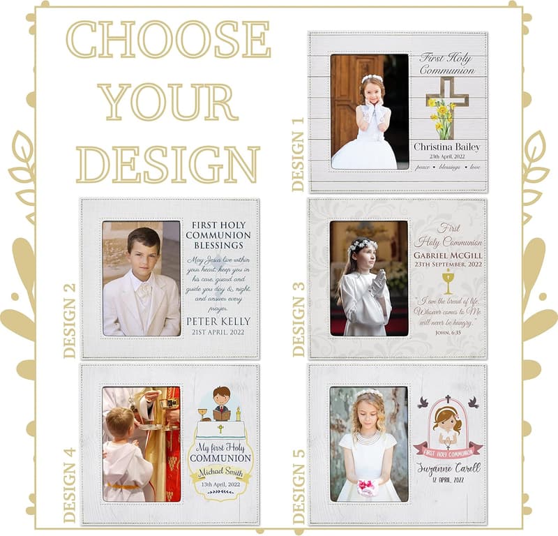 Personalized 1st Holy Communion Picture Frame for Kids