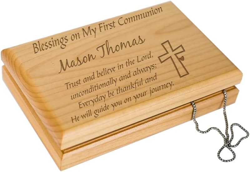 Personalized First Communion Valet Box for Boys & Girls