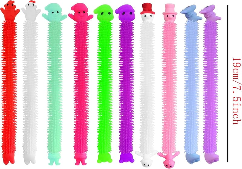 Christmas Sensory Fidget Toy Set - 24 Pack with Santa, Snowman, Elk