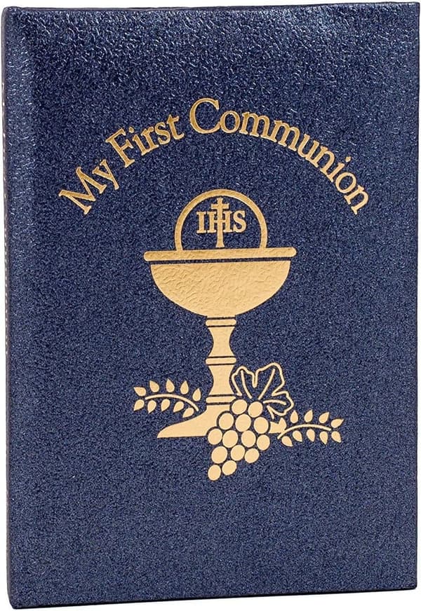 First Communion Deluxe Black/Gold Padded Giftware