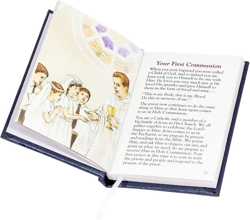 First Communion Deluxe Black/Gold Padded Giftware