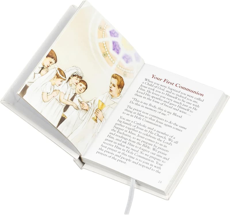 First Communion 5-Piece Gift Set for Girls – White & Gold