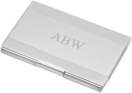 Custom Engraved Two-Tone Business Card Holder for Professionals