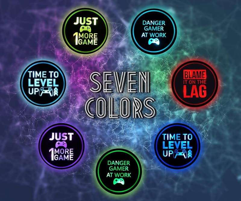 USB Rechargeable LED Gaming Coasters – Perfect Gift for Gamers