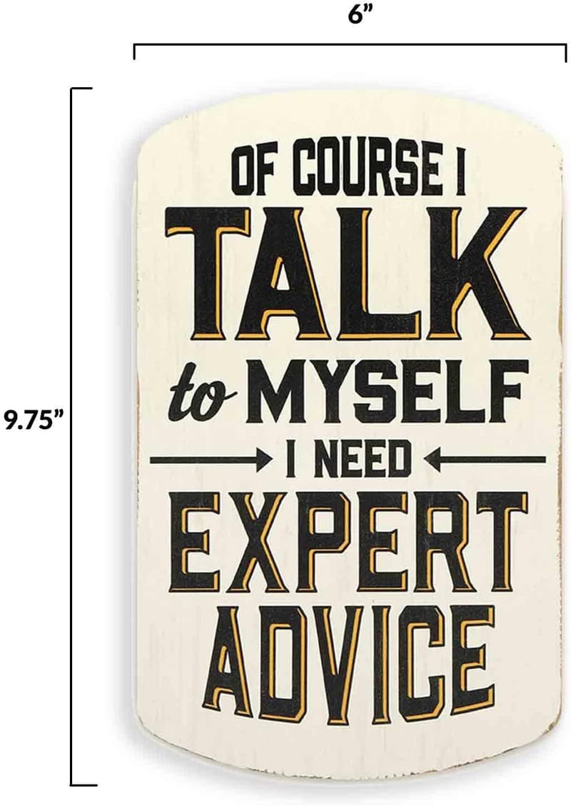 Funny Wood Wall Decor Sign for Man Cave or Garage