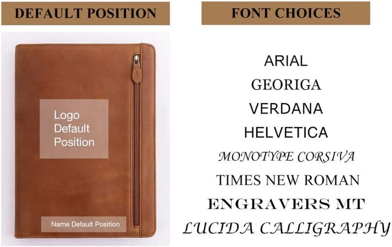 Personalized Leather Padfolio for Father's Day Gifts for Men