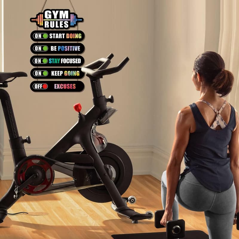 Motivational Workout Wooden Plaque for Gym or Man Cave