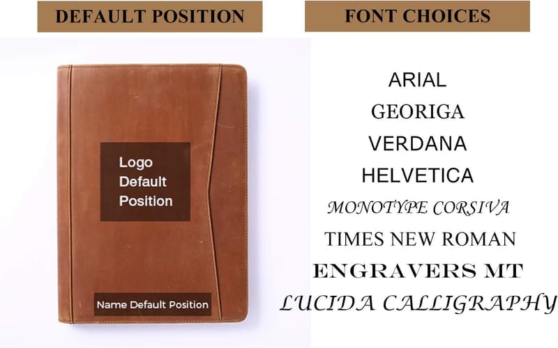 Father's Day Personalized Engraved Leather Portfolio for Men