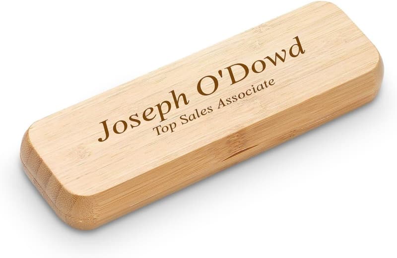 Personalized Bamboo Wood Pen & Case Set for Executive Gifts