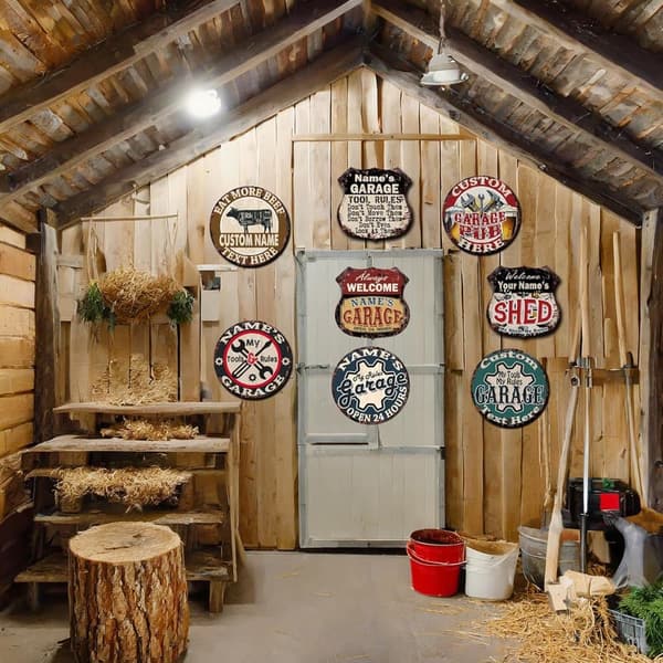 Custom Personalized Rustic Sign - Man Cave Decor (11.5