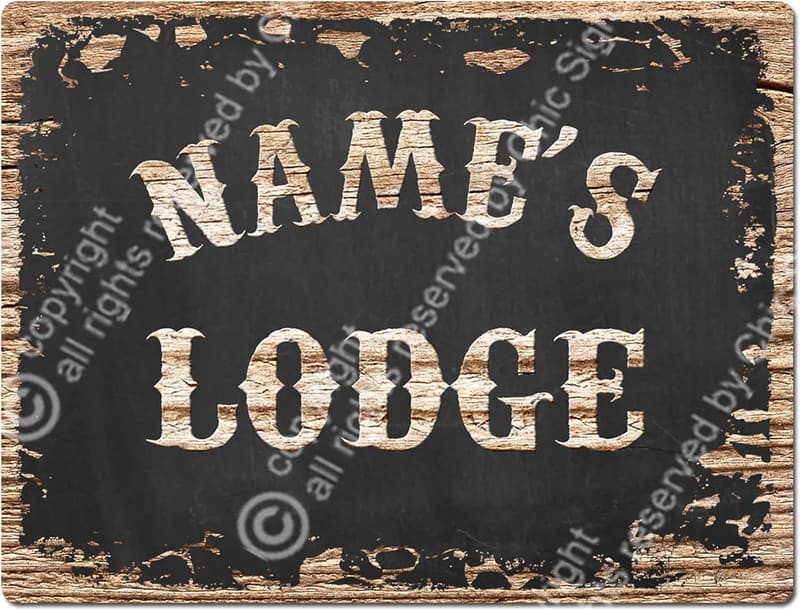 Custom Rustic Vintage Metal Plate Sign for Man Cave Decor