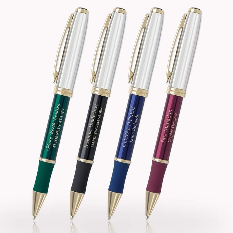 Custom Laser-Engraved Executive Ballpoint Pens - Free Personalization