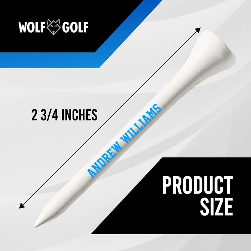 Custom Golf Tees Gift Set - Choose Font & Color, 50-200 Tees