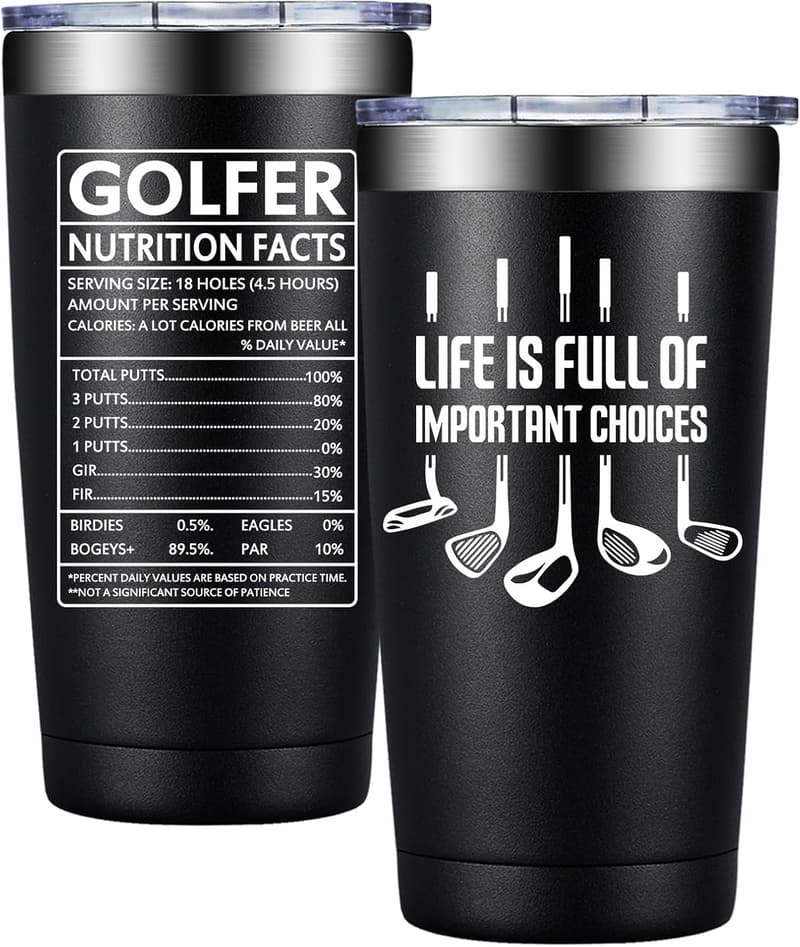 Father's Day Golf Tumbler for Men - 20oz Choice Quote