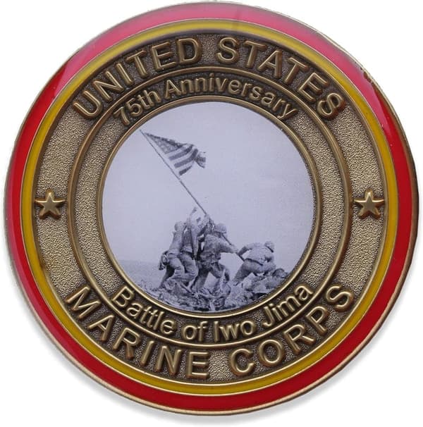 Marine Corps Birthday Challenge Coin - Iwo Jima 75th Anniversary