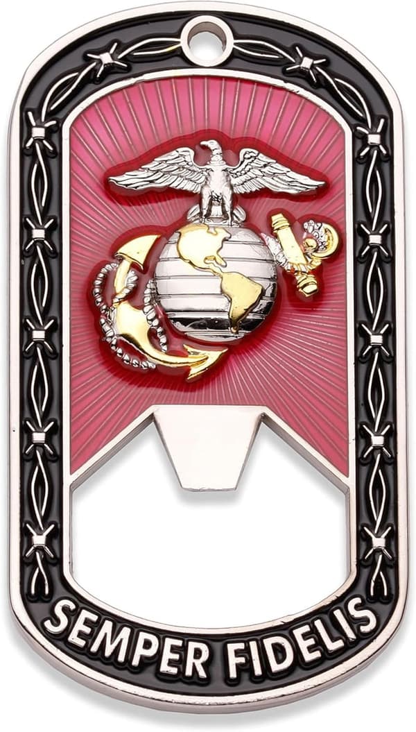 USMC Challenge Coin - Marine Corps Bottle Opener