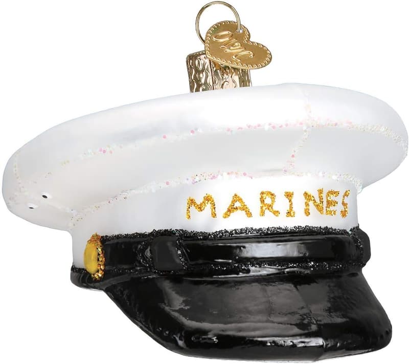 Marine's Cap Ornament - Old World Christmas Décor