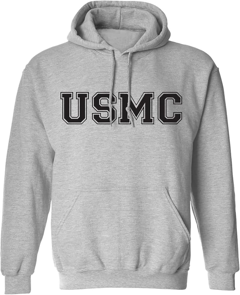 USMC Hooded Sweatshirt for Athletes - Gray