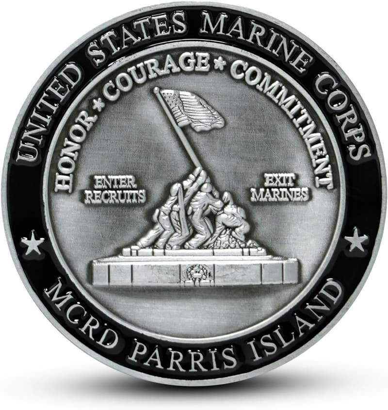 USMC Challenge Coin | Officially Licensed | Marine Corps Parris Island