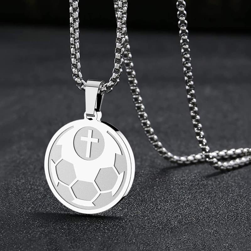 Inspiring Sports Pendant Necklace for Athletes - Phil 4:13