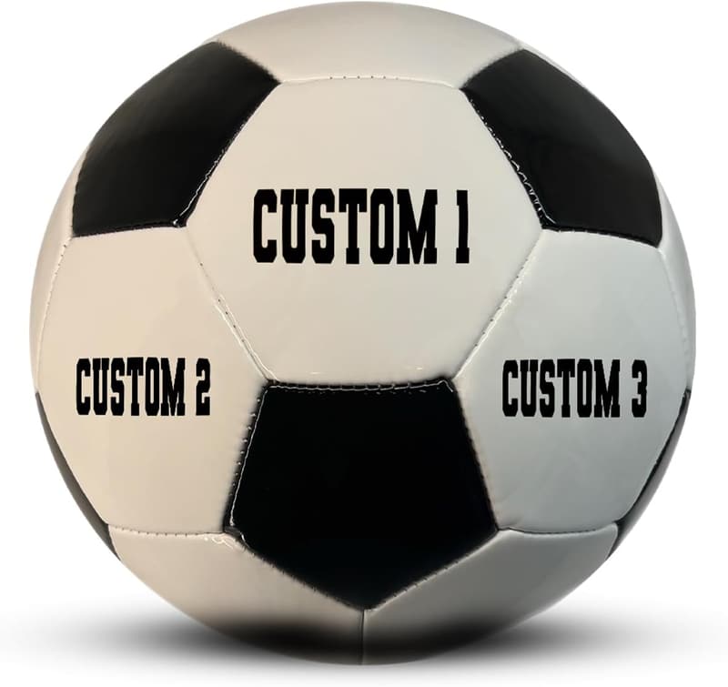 Personalized Soccer Ball – Custom Name/Text – Size 3, 4, 5